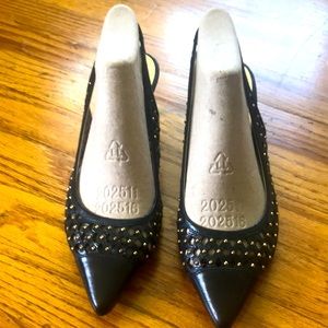 Sling back low healed Michael Kors dress-up heels